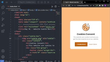 Day 01 | Cookies Consent Box - HTML & CSS