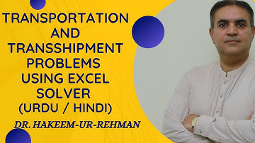 Transportation & Transshipment Optimization in Excel | Solver Model for Minimum Cost Logistics