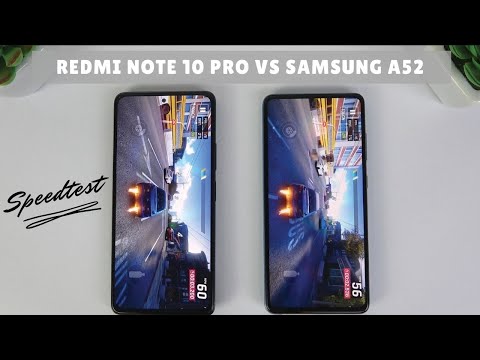 Redmi Note 10 Pro vs Samsung Galaxy A52 | Fingerprint Test, SpeedTest, Camera Comparison