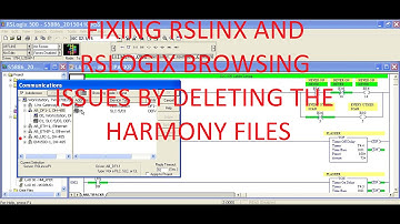 RsLinx and RsLogix browsing issues. Deleting RsLinx Harmony files for Allen Bradley