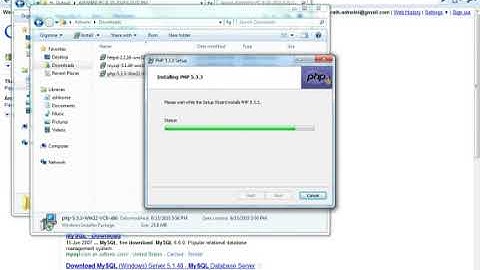 Installation of PHP 5.3 on Windows 7