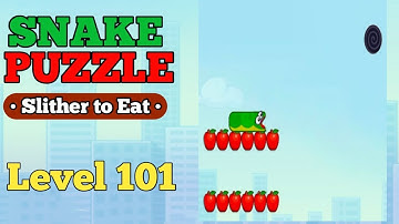 Snake Puzzle Slither to Eat Level 101 | snake puzzle level 101 walk-through Solution 