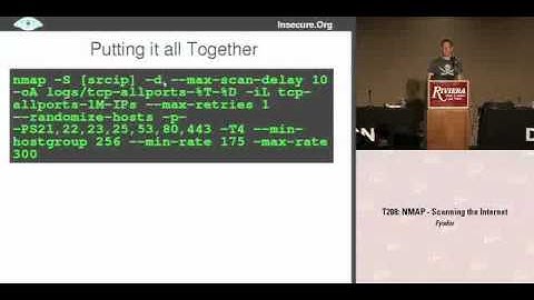 Scanning The Internet With Nmap (Defcon 16)