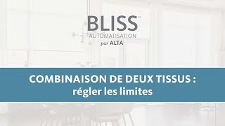 Combinaison de deux tissus : Réglage des limites