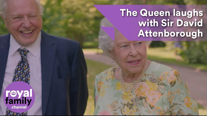 The Queen laughs with Sir David Attenborough about...