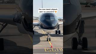 Как вам такой чёрный цвет на самолёте? 😍