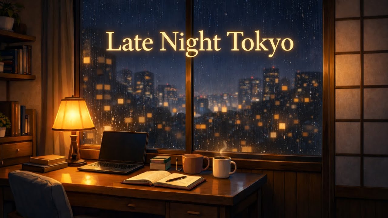 Late Night Tokyo 🌙 Rainy City Lofi | 3 Hours