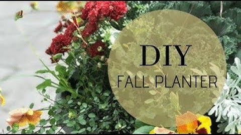 DIY Fall Planter/ How to Make a Planter for Fall