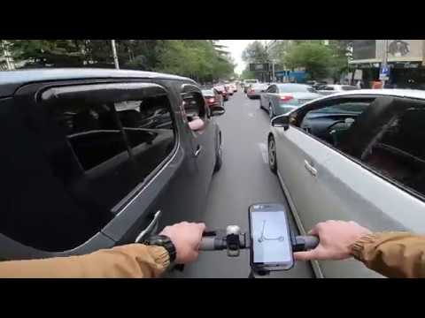 ელექტრო სკუტერის გამოცდა საცობში !!!