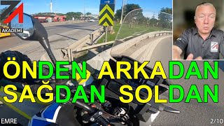 ÖNDEN ARKADAN SAĞDAN SOLDAN | 5Sriders | Motosiklet Kazaları (141)