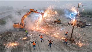 Idiots With Excavators: Total Job Site Chaos | Extreme Dangerous Heavy Equipment Fails #15