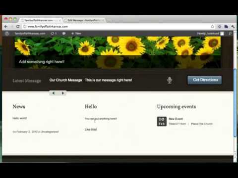 Church Wordpress Theme Tutorial