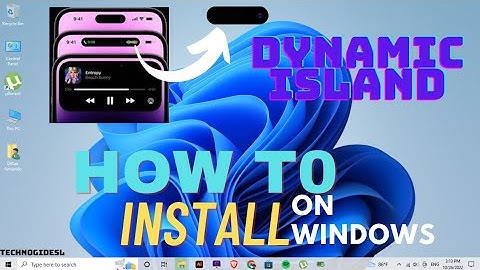 How to install Dynamic island on windows
