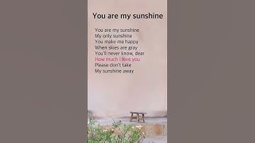 Thumbnail of You are my sunshine | Christina Perri
