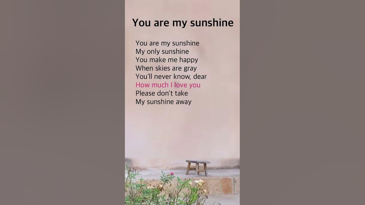 You are my sunshine | Christina Perri