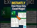 INSTANTLY Clean Messy Data, Excel Magic!#officeANcode