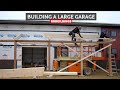 Building A Large Garage 8:  Making Hand Framed Rafter Post Frame Style