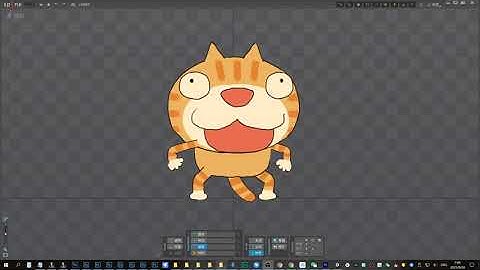 Real fake 3D in spine 2D animation a 360 angle rotation wocao 用spine制作伪3D 360度旋转猫咪！