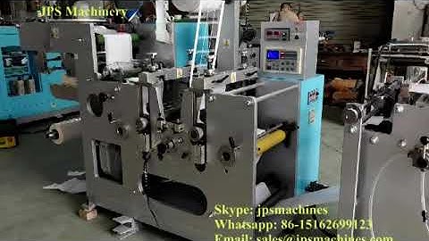 JPS-320ZD Two Rotary Die Cutting Zig Zag Fan Folder Folding Machine For adhesive Label Sticker Roll