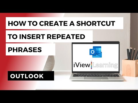 How to create a shortcut to insert repeated phrases in Outlook