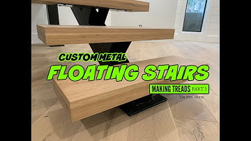 Custom Metal FLOATING Stairs / Making Treads, Part 2