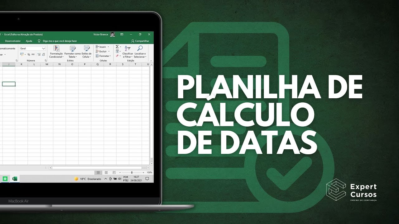Planilha para cálculo de datas no Excel