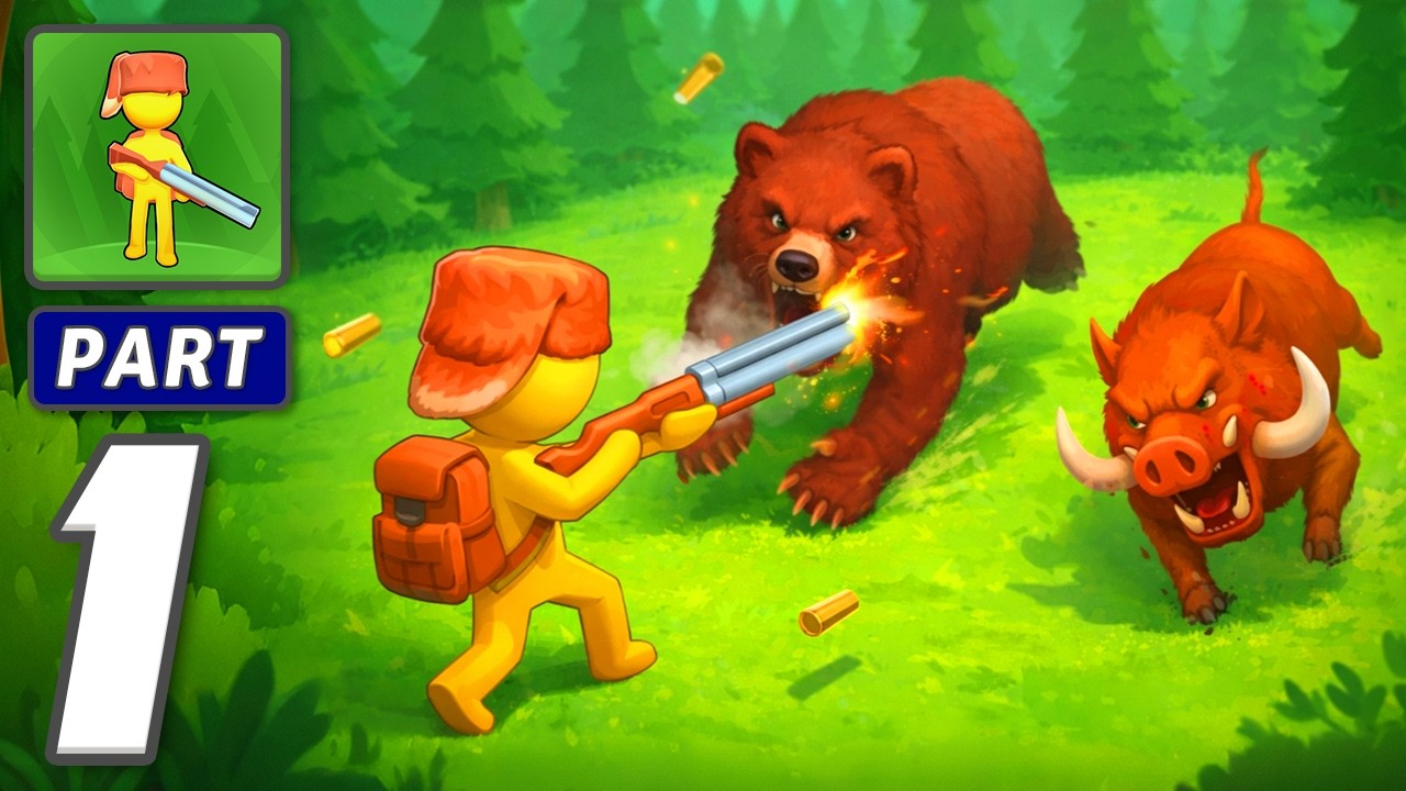 Meat Hunter - Gameplay Walkthrough Part 1 - Survival Of The Sharpest (iOS, Android)