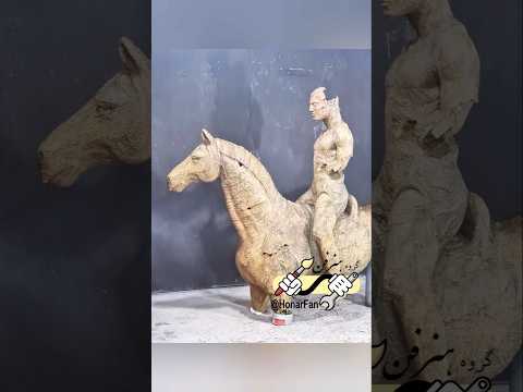 مجسمه اسب و سوارکار         المان شهری مجسمه فلزی