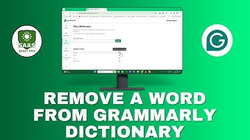 How to Remove a Word from Grammarly Dictionary