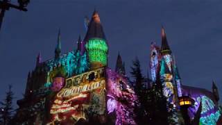 Christmas in The Wizarding World of Harry Potter Full Nighttime Show 4K