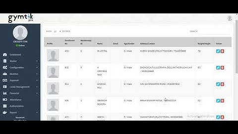 Gym/Health Club Management System