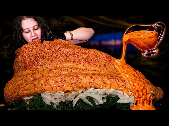 SASHIMI SALMON & CREAMY SRIRACHA MAYO MUKBANG ASMR | SATISFYING LOUD EATING SOUNDS