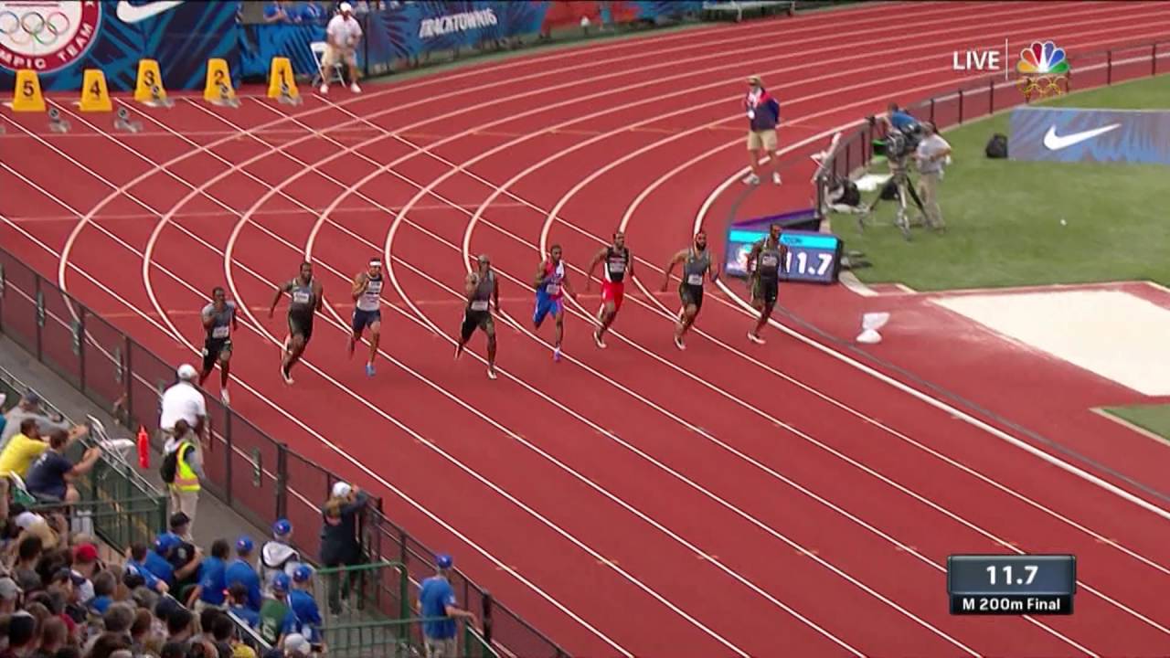 Olympic Track And Field Trials Gatlin Merritt Webb Heading To Rio In Men S 0 Meter Youtube