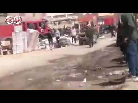 نشوب حريق داخل مصنع كرتون بالعاشر من رمضان