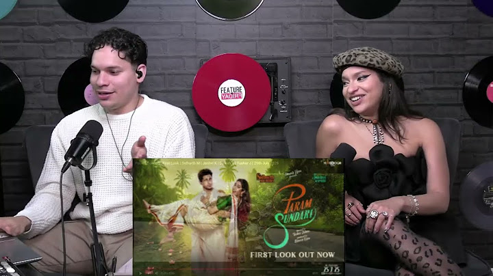 Waleska & Efra react to Param Sundari - First Look | Sidharth M | Janhvi K | Dinesh V | Tushar J
