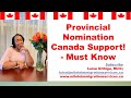 Beware Manitoba or Saskatchewan Provincial Nomination Support
