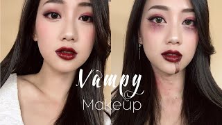*萬聖節吸血鬼 紅色妝容 Vampire  Makeup For Halloween | Dior
