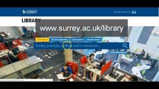 SurreySearch: How to find a journal title