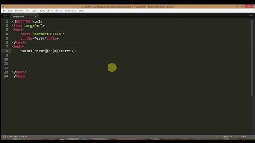 Sublime Emmet  snippets shortscuts for writing tables, form, css