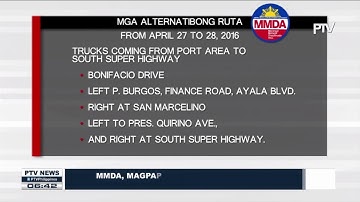 MMDA, magpaptupad ng re-routing scheme sa mga truck para sa #ASEAN Summit sa bansa