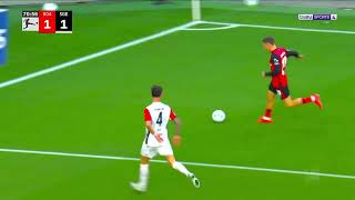 Victor Boniface With A Funny Dance After Scoring For Bayer Leverkusen