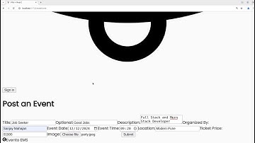 Node js , MongoDB and ReactJS  Full Stack Event Management