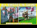 All Apex Legends Emotes Shown In-Game With Sound Effects! - Unique FX And Voice Lines!