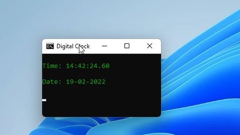 How To Create Digital Clock Using Batch Script In Windows