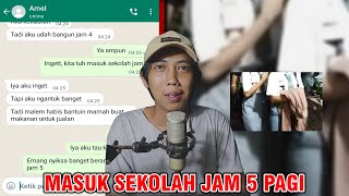 STARTING SCHOOL AT 5 AM 😱 | INDONESIAN HORROR CHAT HISTORY