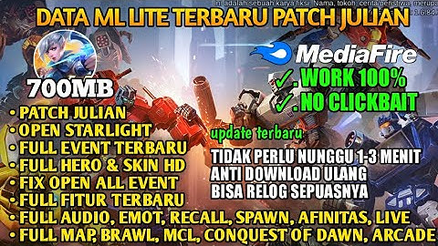 Data ML Lite 700MB Open Event Custom UI Dll Patch Transformers | ML Lite Terbaru | MLbb