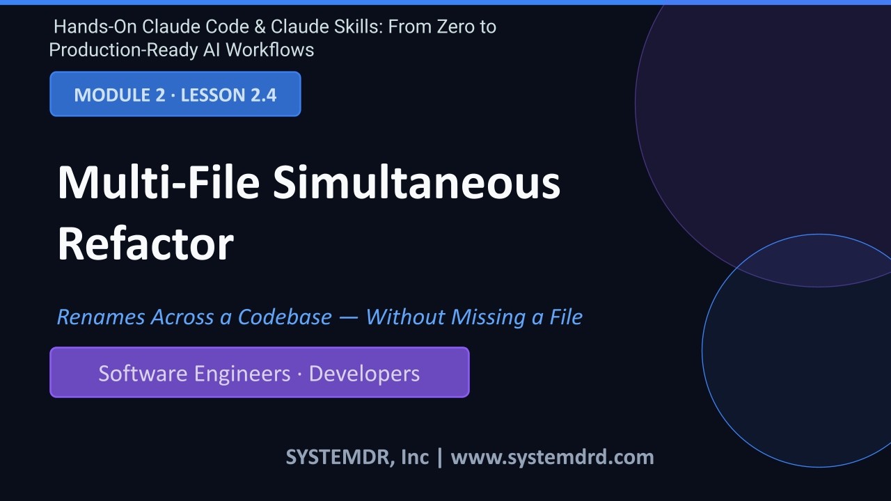 How to Rename Classes Across an Entire Codebase with Claude Code (Multi ...