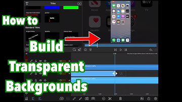 How To Build A Transparent  Background In LumaFusion