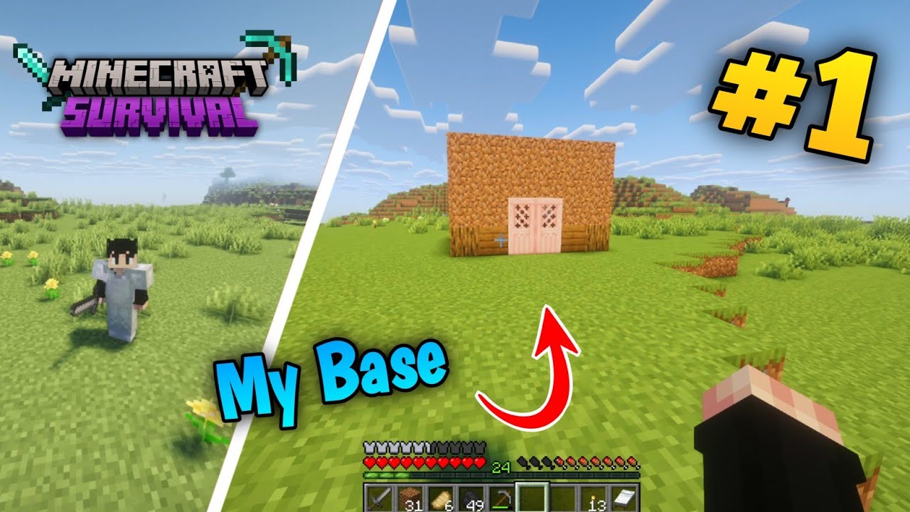 Perfect Start in minecraft ? | Minecraft Survival Episode 1 - YouTube