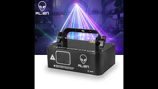 ALIEN 500mW RGB Laser Beam Scanner Projector DJ Disco Dance Party Stage Laser Lights